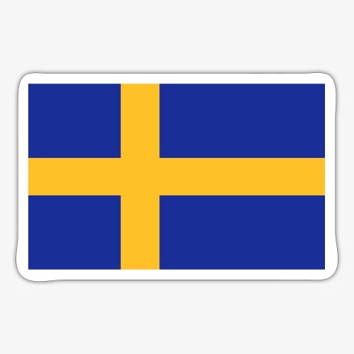 Svenska flaggan - Swedish Flag - Klistermärke