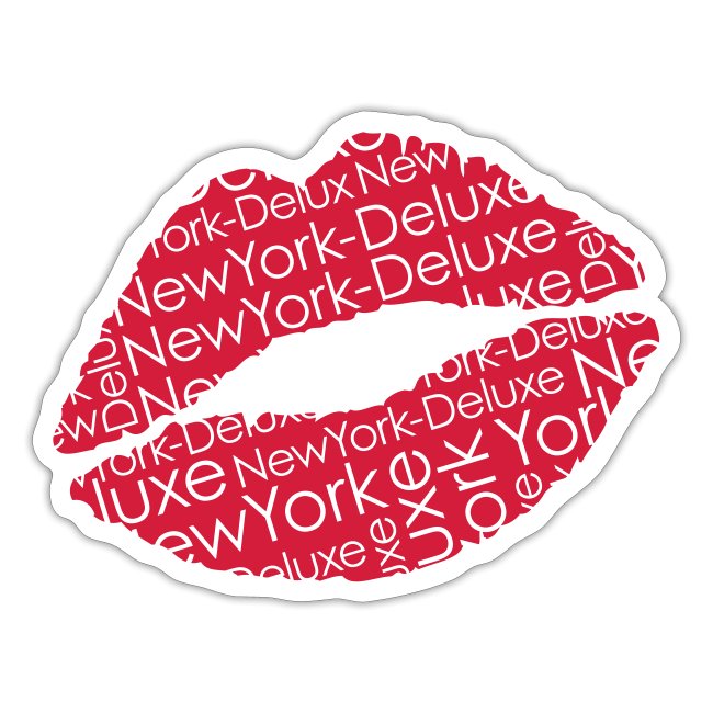 New York Deluxe Lippen Motiv
