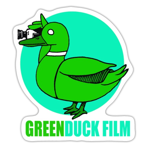 Greenduck Film Turkis blue sun Logo - Sticker