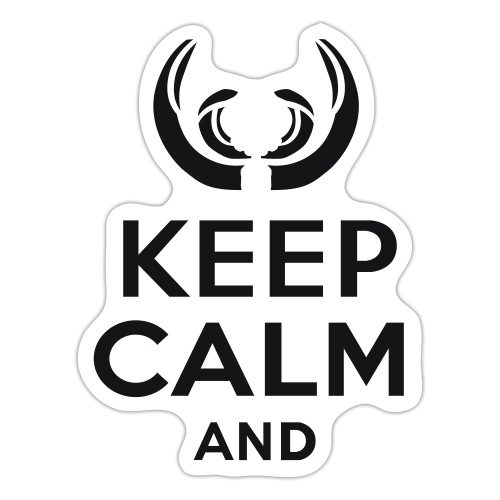 keep_calm_and_wild_boar_text - Adesivo