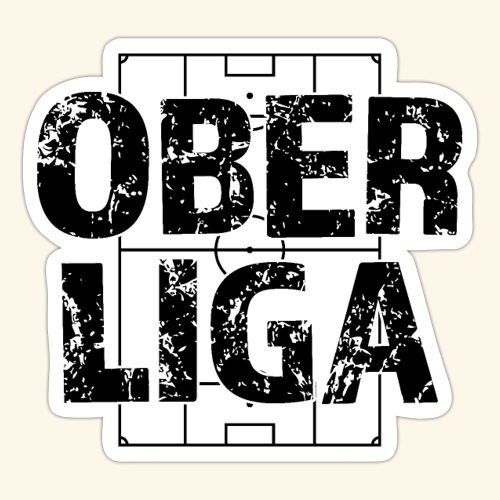 OBERLIGA im Fußballfeld - Sticker