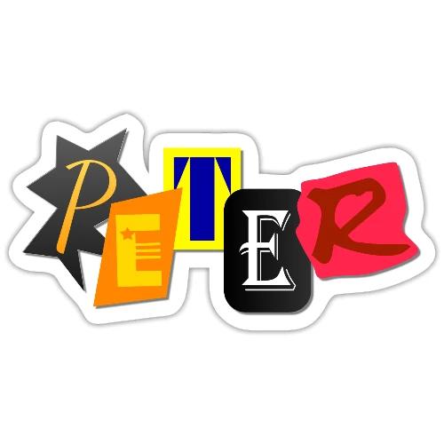 Peter - Patchwork-Style - Sticker