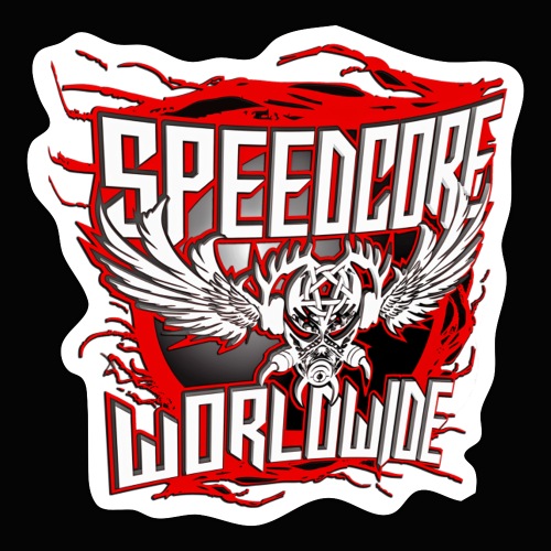 SPEEDCORE WORLDWIDE - RED 3D - Sticker