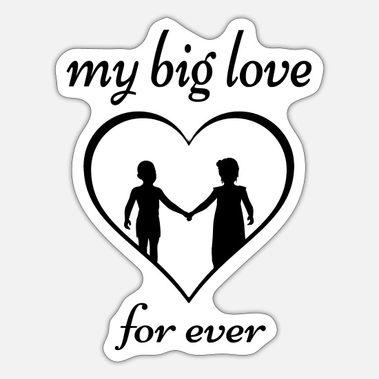 Mijn Grote Liefde Voor Altijd - Mijn Grote Liefde' Sticker | Spreadshirt