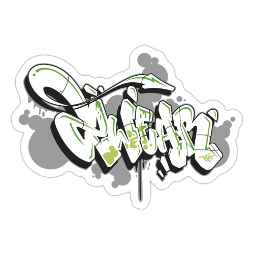 √ 2wear graffiti style - Sticker