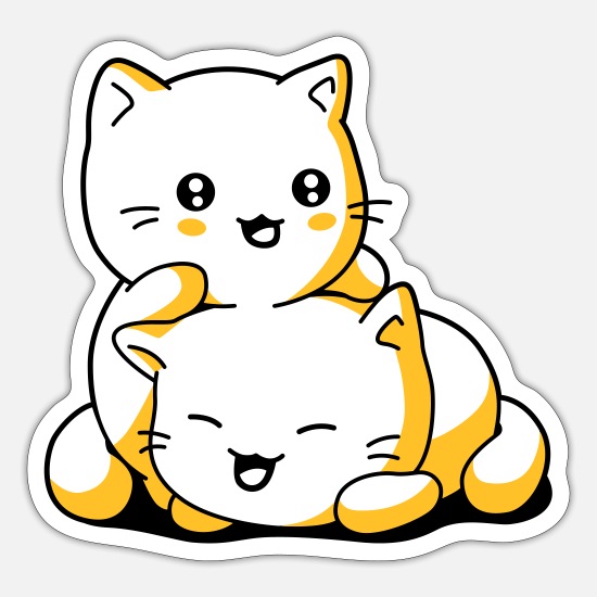 Støv person ydre Katte killinger' Sticker | Spreadshirt