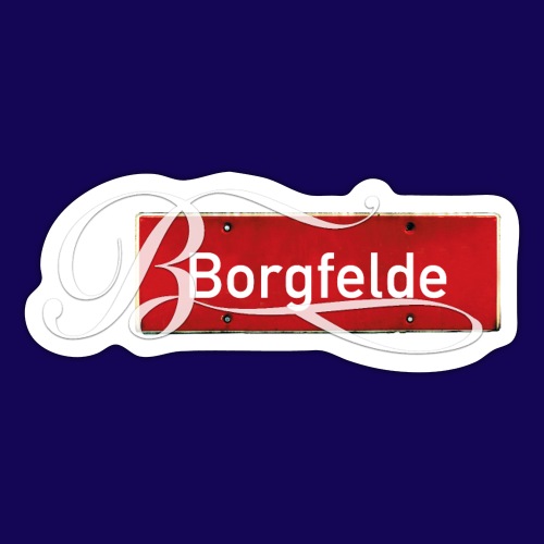 Borgfelde Ortsschild - Sticker
