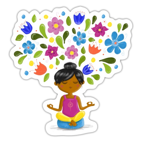 Meditation - Gedanken formen Deine Welt - Sticker