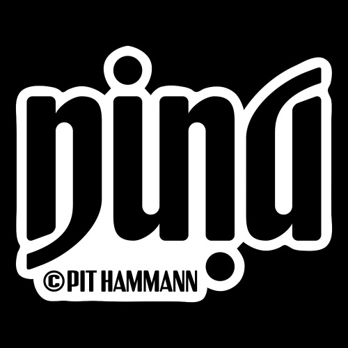 Ambigramm Nina 01 Pit Hammann - Sticker