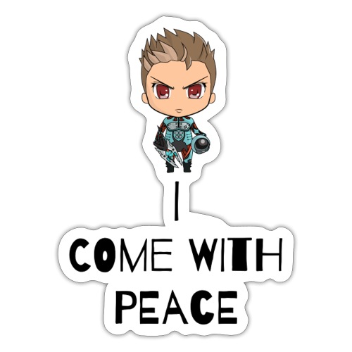 I come in peace - Sticker