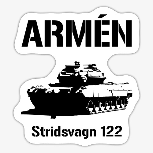 ARMÉN - Stridsvagn 122 - Klistermärke