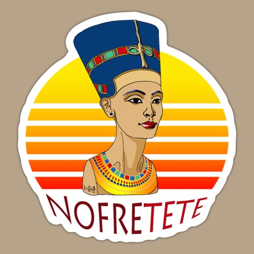 Königin Nofretete aus Ägypten - Sticker