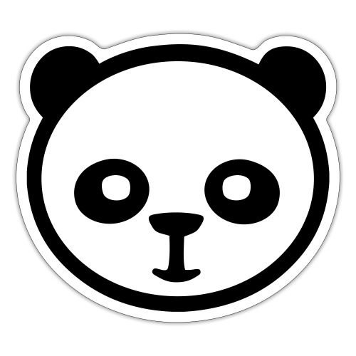 Panda, panda géant, panda géant, ours en bambou - Autocollant