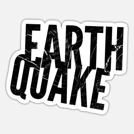 Tectonic Plate Funny Earthquake Sorry My Fault' Sticker | Spreadshirt