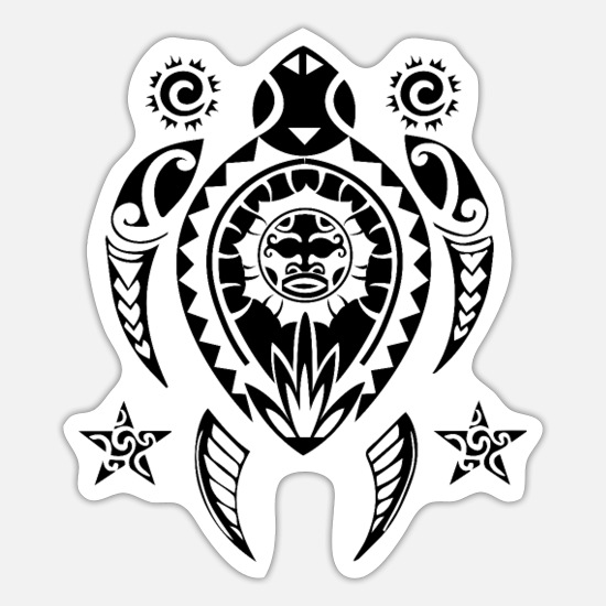 Sea Turtle Maori Tribal Tattoo' Sticker | Spreadshirt