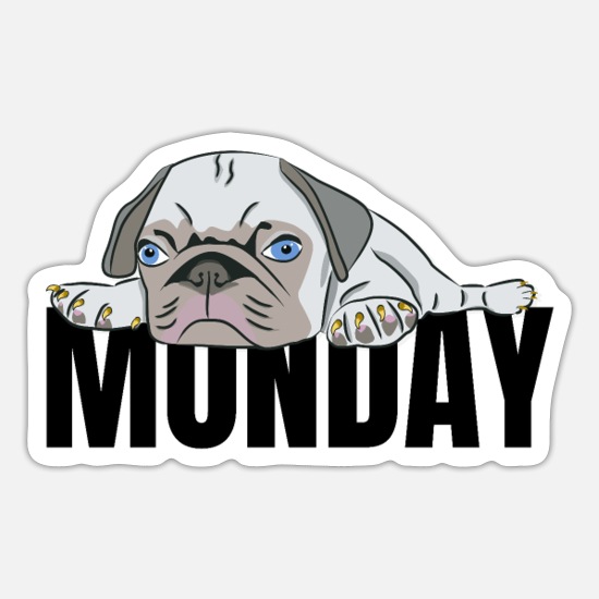 Monday Mood no motivation funny not today tired' Sticker | Spreadshirt