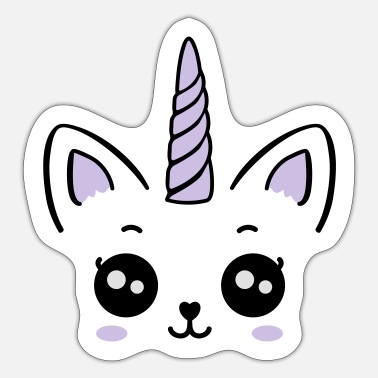 Meowicorn Unicorn Unicorn cat child sweet cat baby' Sticker | Spreadshirt