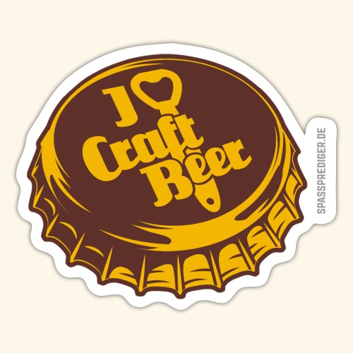 Craft Beer T-Shirt Design I Love Craft Beer - Sticker