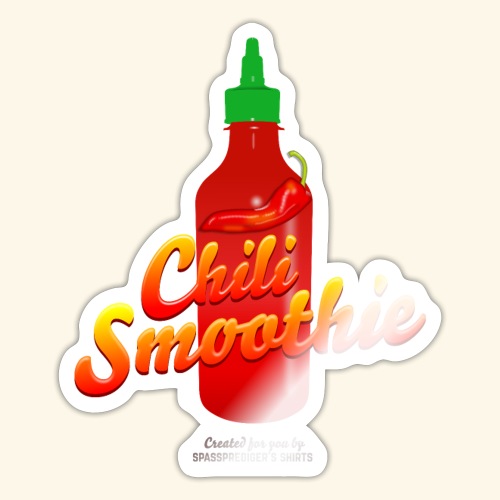 Chili T-Shirt Smoothie | witziger Spruch - Sticker