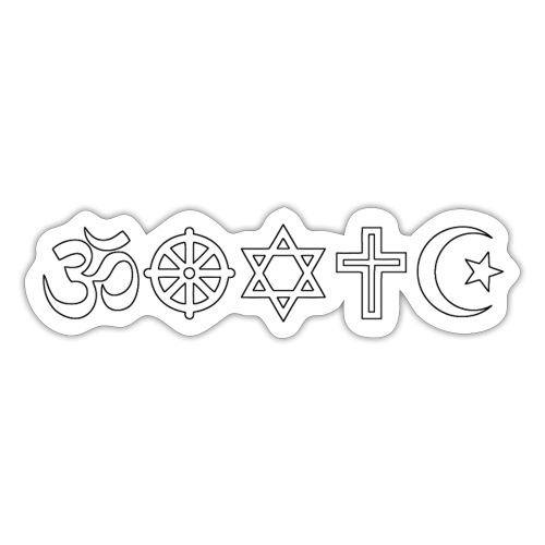 World religions symbols | Weltreligionen Symbole - Sticker