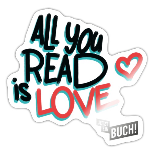 All you read (schwarz) - Sticker