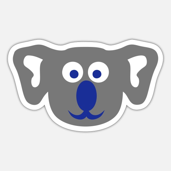 koala drawing cartoon animals' Sticker | Spreadshirt