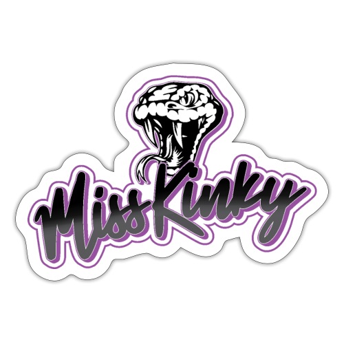 Logo Miss Kinky violet - Autocollant