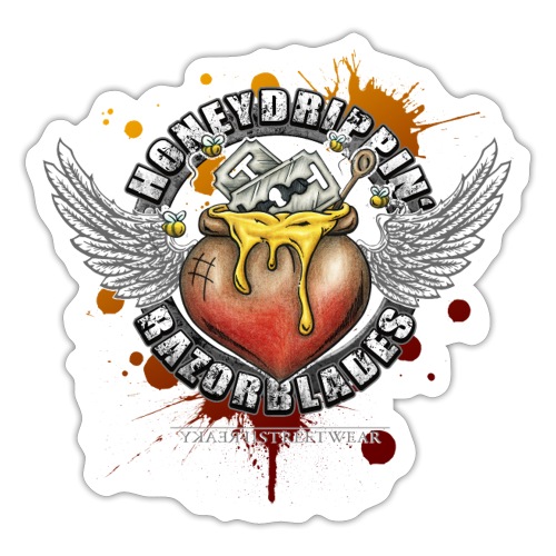 Honeydrippin' razorblades - Sticker
