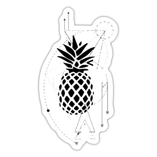 Kleiner Designer Ananas - Sticker