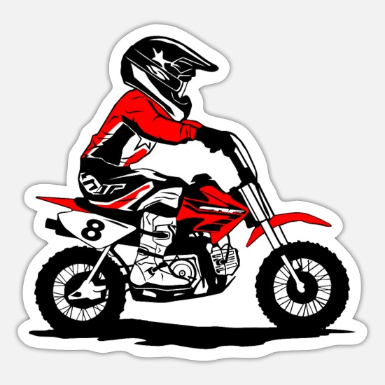 Doorweekt Uitbreiden Voorouder Motorcross voor kinderen - KIDS MX' Sticker | Spreadshirt