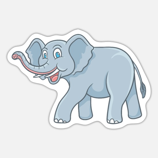 Cartoon elephant' Sticker | Spreadshirt