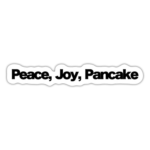 peace joy pankake black 2020 - Sticker