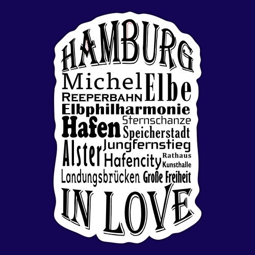 Hamburg in Love: Die Highlights der Hansestadt - Sticker