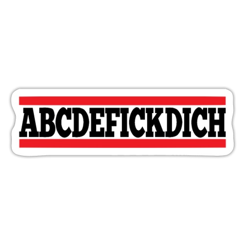 ABCDEFICKDICH - Sticker