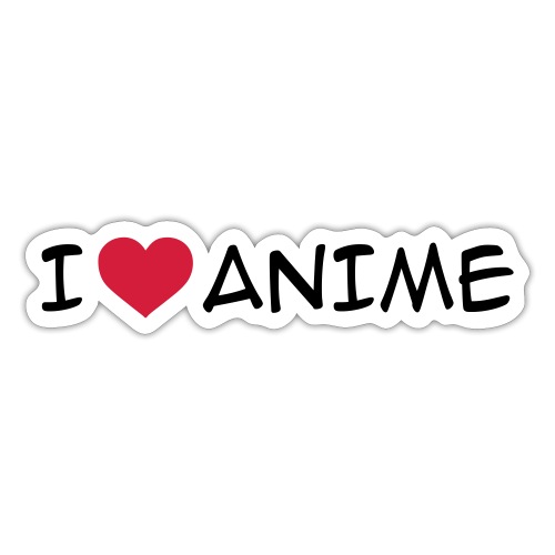 I Love Anime - Pegatina