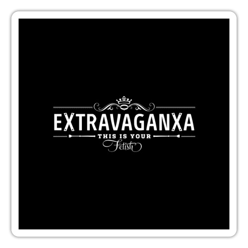extravaganxa logo mask Black - Sticker