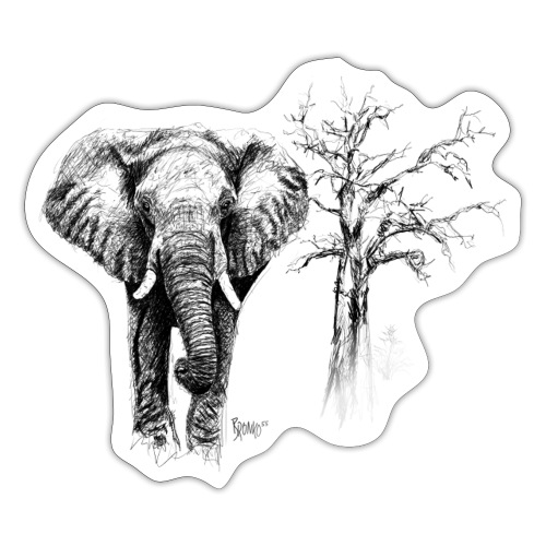 Bronko55 No.03 – Elephant Tree - Sticker