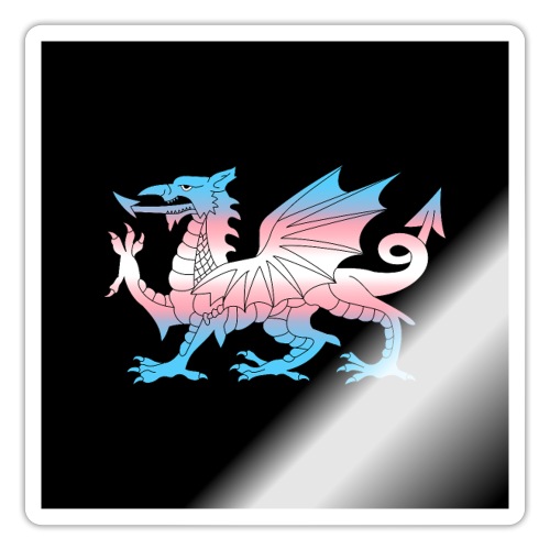 Wales Trans Flag, Baner Trans Cymru, Transgender - Sticker
