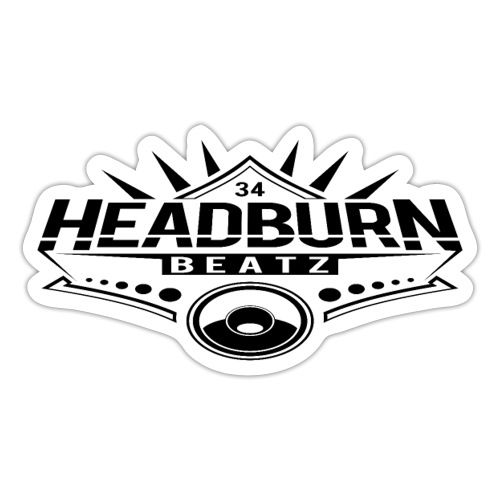 HeadburN - Logo Schwarz - Sticker