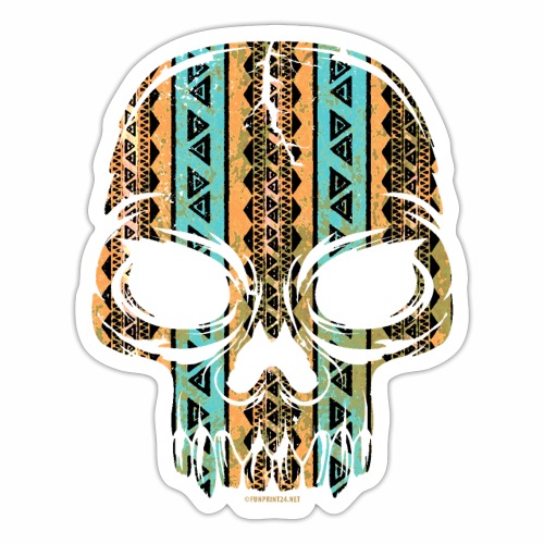 COLORFUL PATTERN SKULL textiles, gifts, products - Tarra