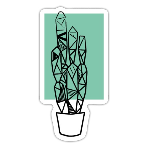 Kleiner Designer Kaktus - Sticker