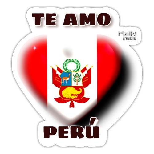 Te Amo Peru Corazon - Sticker