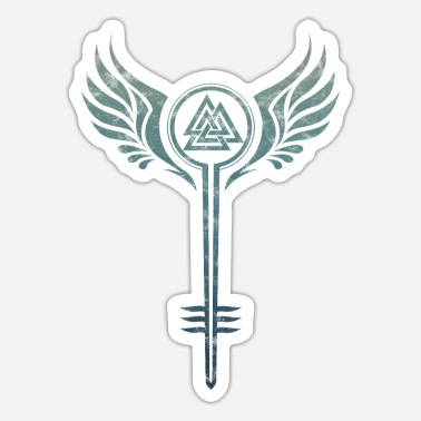 Valkyrie Schildmaid Symbol, Odins Valknut, Nordic' Sticker | Spreadshirt