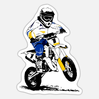 dik limiet Maaltijd Motorcross voor kinderen - KIDS MX' Sticker | Spreadshirt