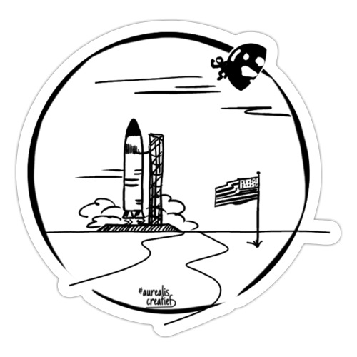 Voyage spatial USA NASA - Autocollant