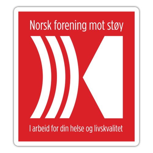Norsk forening mot støy - Klistremerke