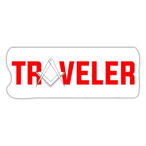 Freimaurer TRAVELER / Freemason Square compasses - Sticker