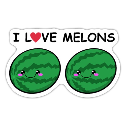 I Love Melons - Sticker