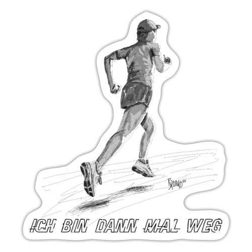 Bronko55 No.30 – Läufer „Ich bin dann mal weg“ - Sticker