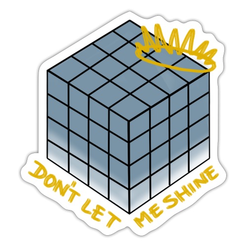 Don't Let Me Shine (blue) - Shadow - Sticker